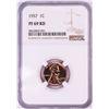 Image 1 : 1957 Proof Lincoln Wheat Cent Coin NGC PF69RD