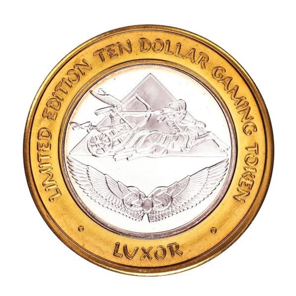 .999 Silver Luxor Las Vegas Nevada $10 Casino Limited Edition Gaming Token