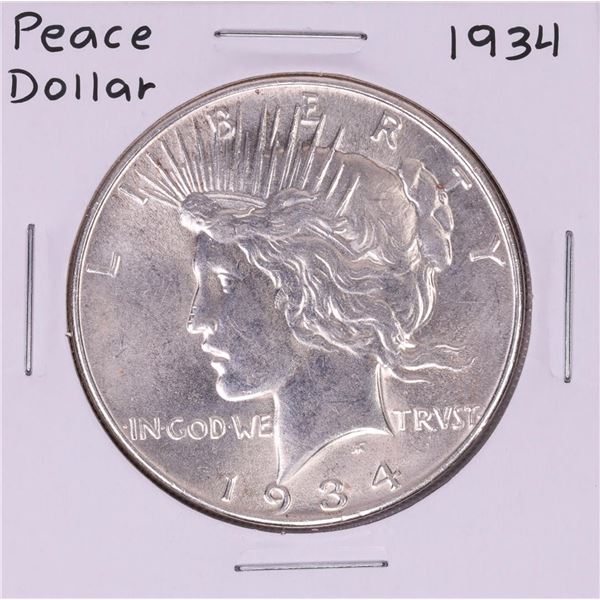 1934 $1 Peace Silver Dollar Coin