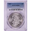 Image 1 : 1887 $1 Morgan Silver Dollar Coin PCGS MS64