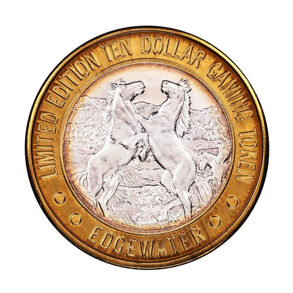 .999 Silver Edgewater Hotel & Casino Laughlin, NV $10 Limited Edition Gaming Token