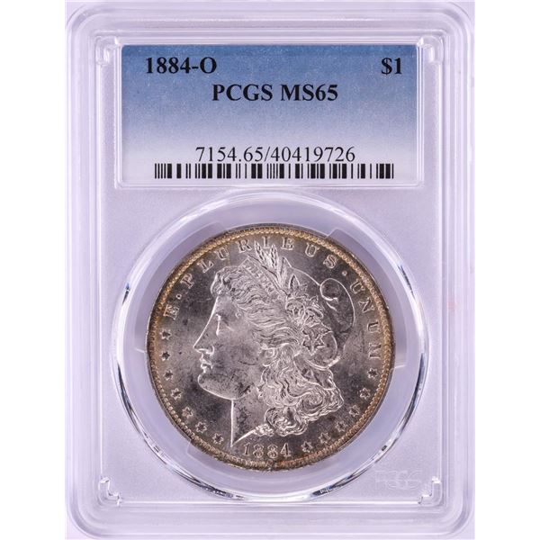 1884-O $1 Morgan Silver Dollar Coin PCGS MS65