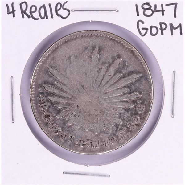 1847 GoPM Mexico 4 Reales Silver Coin