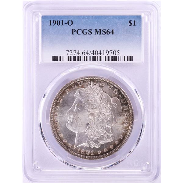 1901-O $1 Morgan Silver Dollar Coin PCGS MS64 Nice Toning
