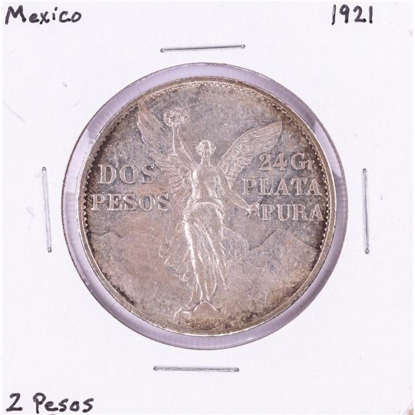 1921 Mexico 2 Pesos Silver Coin