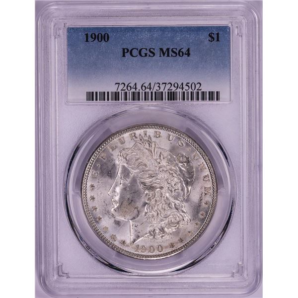 1900 $1 Morgan Silver Dollar Coin PCGS MS64
