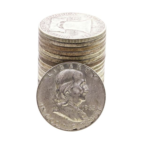 Roll of (20) Mixed Date Franklin Half Dollar Coins