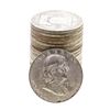Image 1 : Roll of (20) Mixed Date Franklin Half Dollar Coins
