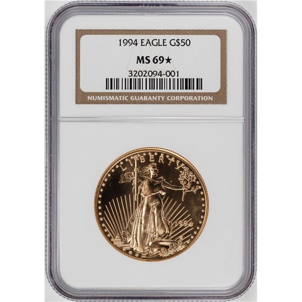 1994 $50 American Gold Eagle Coin NGC MS69 STAR Key Date