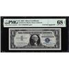 Image 1 : 1957 $1 Funnyback Silver Certificate Note w/ Courtesy Auto PMG Superb Gem Unc 68EPQ