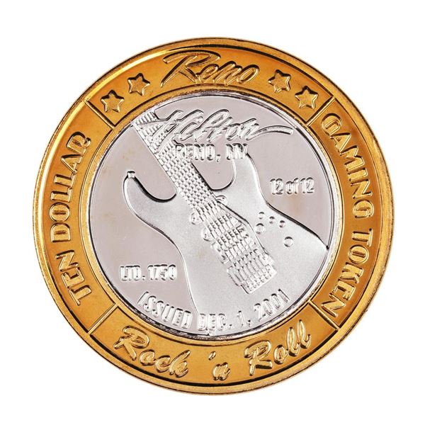 .999 Silver Reno Hilton Nevada $10 Casino Limited Edition Gaming Token