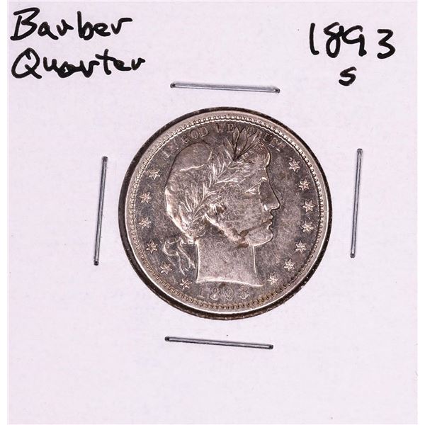 1893-S Barber Quarter Coin