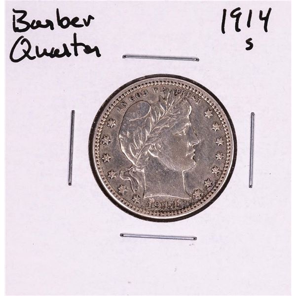 1914-S Barber Quarter Coin
