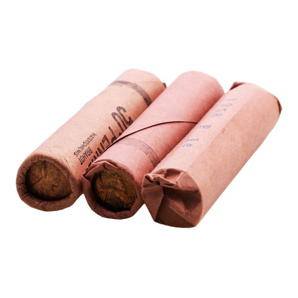 Lot of 1956-P, 1957-P, & 1958-P (50) Brilliant Uncirculated Lincoln Wheat Cent Coins