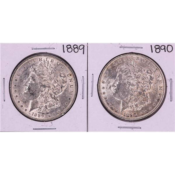 Lot of 1889-1890 $1 Morgan Silver Dollar Coins