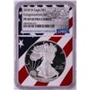 Image 1 : 2018-W $1 Proof American Silver Eagle Coin NGC PF69 Ultra Cameo Congratulations Flag