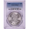 Image 1 : 1887 $1 Morgan Silver Dollar Coin PCGS MS64