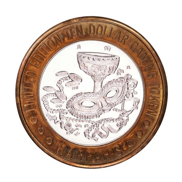 .999 Fine Silver Harrah's Casino Las Vegas, Nevada $10 Limited Edition Gaming Token
