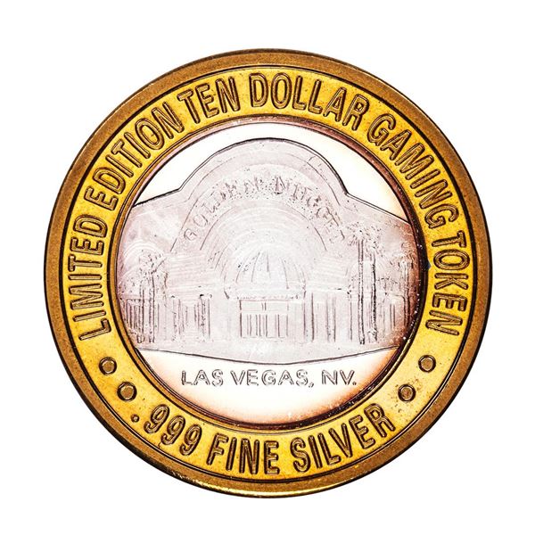 .999 Silver Golden Nugget Las Vegas $10 Limited Edition Casino Gaming Token