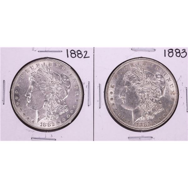 Lot of 1882-1883 $1 Morgan Silver Dollar Coins