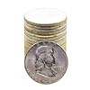 Image 1 : Roll of (20) Brilliant Uncirculated 1963 Franklin Half Dollar Coins