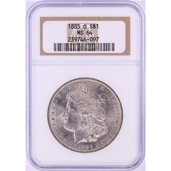 1885-O $1 Morgan Silver Dollar Coin NGC MS64