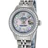 Image 1 : Rolex Ladies Stainless Steel MOP Diamond Oyster Perpetual Datejust Wristwatch