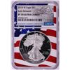 Image 1 : 2019-W $1 Proof American Silver Eagle Coin NGC PF70 Ultra Cameo Congratulations Flag