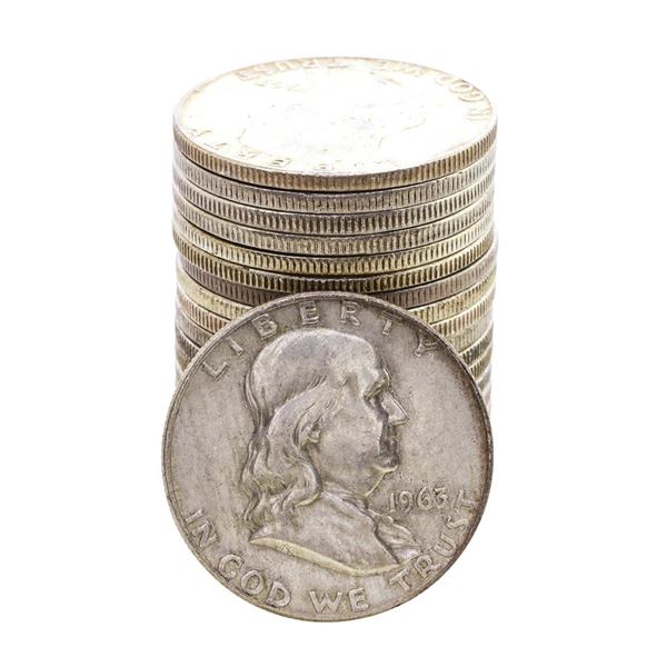 Roll of (20) Mixed Date Franklin Half Dollar Coins