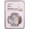 Image 1 : 1881-S $1 Morgan Silver Dollar Coin NGC MS63 Great Toning