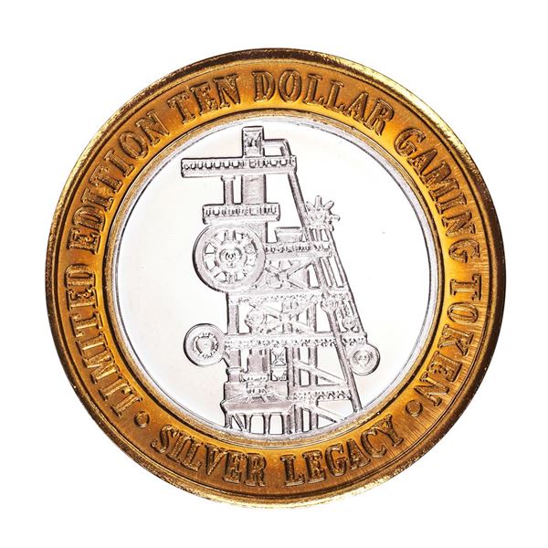 .999 Silver Silver Legacy Reno, Nevada $10 Casino Limited Edition Gaming Token