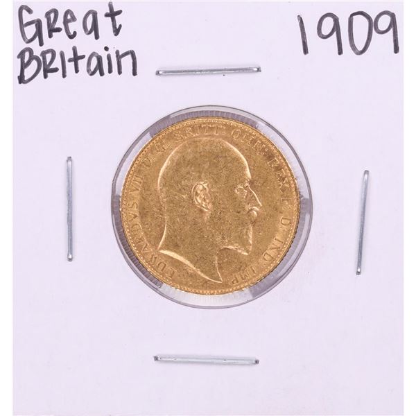 1909 Great Britain Sovereign Gold Coin