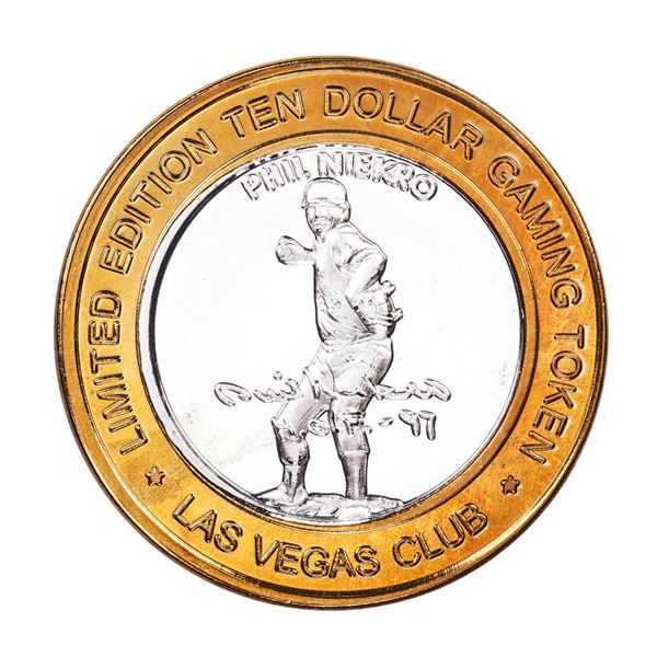 .999 Silver Las Vegas Club Nevada $10 Limited Edition Casino Gaming Token
