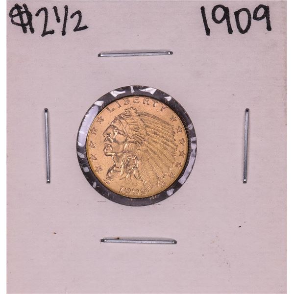 1909 $2 1/2 Indian Head Quarter Eagle Gold Coin