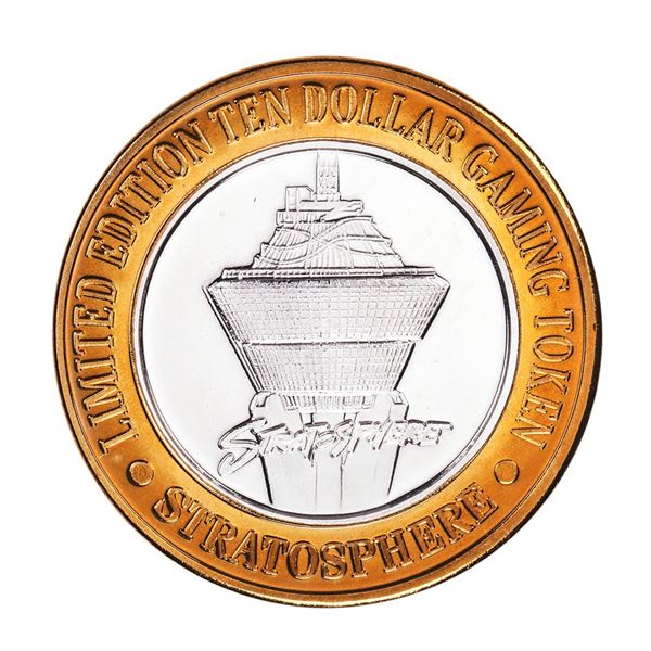 .999 Silver Stratosphere Las Vegas, Nevada $10 Casino Limited Edition Gaming Token