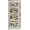 Image 1 : Uncut Sheet of (4) State of Louisiana Baby Bond Obsolete Notes