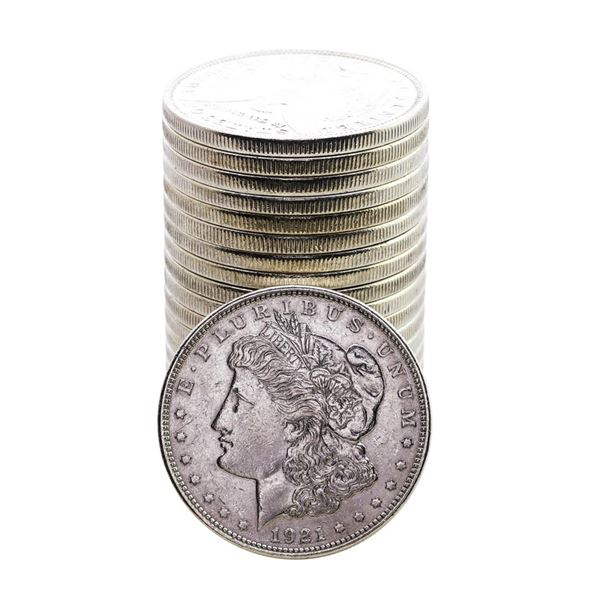 Roll of (20) 1921-D $1 Morgan Silver Dollar Coins