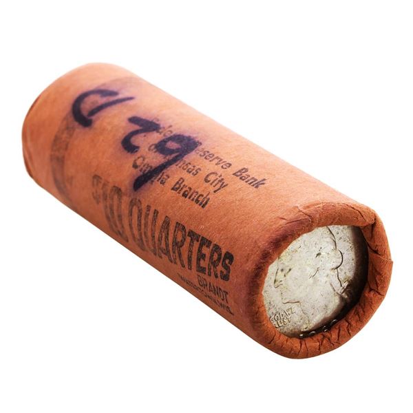 Original Bank Roll of (20) Brilliant Uncirculated 1962-D Washington Quarter Coins