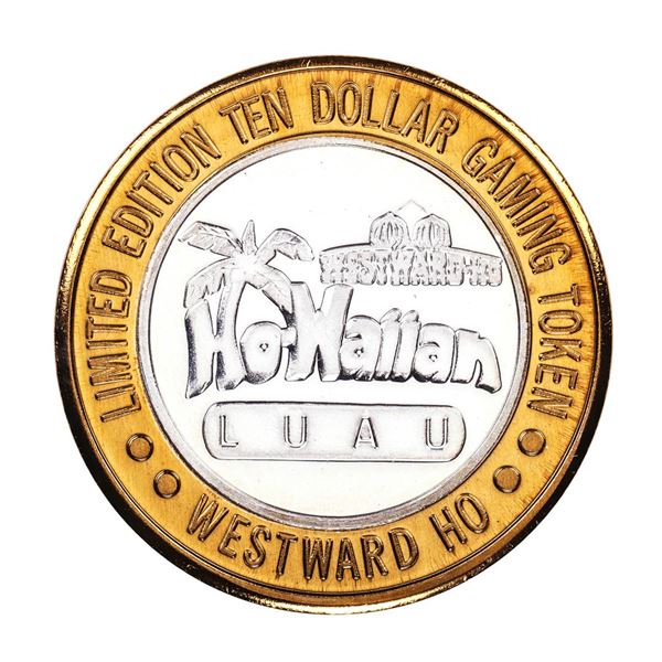 .999 Silver Westward Ho Casino Las Vegas $10 Casino Limited Edition Gaming Token