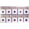 Image 1 : Lot of (10) Ancient Roman Empire Coins NGC Certified