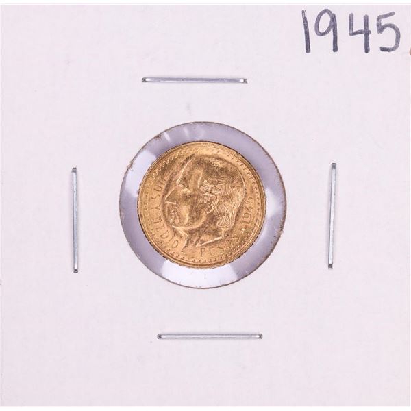 1945 Mexico Dos Y Medio Pesos Gold Coin