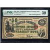 Image 1 : 1864 $50 Compound Interest Treasury Note Fr.192b PMG Very Fine 30