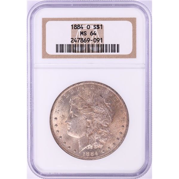 1884-O $1 Morgan Silver Dollar Coin NGC MS64 Nice Toning