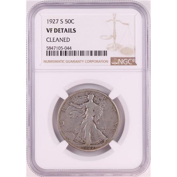 1927-S Walking Liberty Half Dollar Coin NGC VF Details