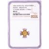 Image 1 : 1854 California Indian Wreath #5 - 12 Stars Round Gold Token NGC MS65
