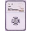 Image 1 : 1960 Proof Roosevelt Dime Coin NGC PF69