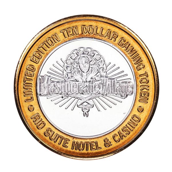 .999 Silver Rio Suite Hotel & Casino Las Vegas $10 Casino Limited Edition Gaming Token