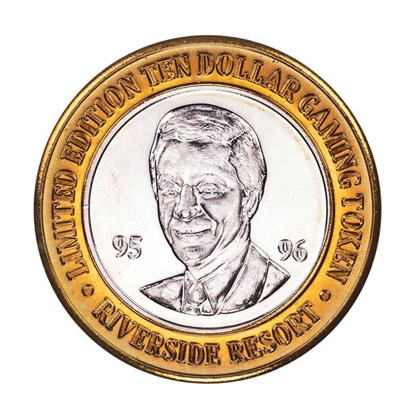 .999 Silver Riverside Resort Hotel & Casino $10 Casino Limited Edition Gaming Token