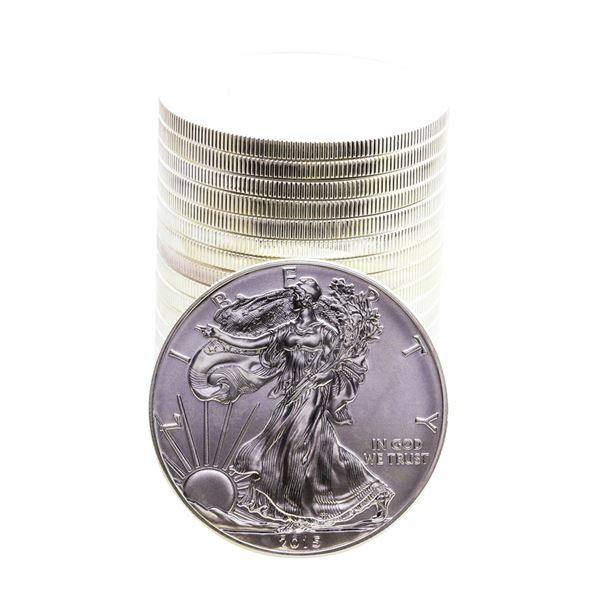 Roll of (20) Brilliant Uncirculated 2015 $1 American Silver Eagle Coins