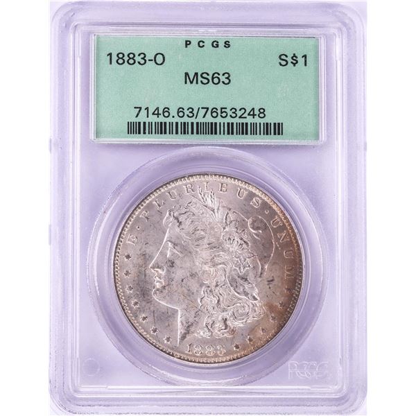 1883-O $1 Morgan Silver Dollar Coin PCGS MS63 Old Green Holder